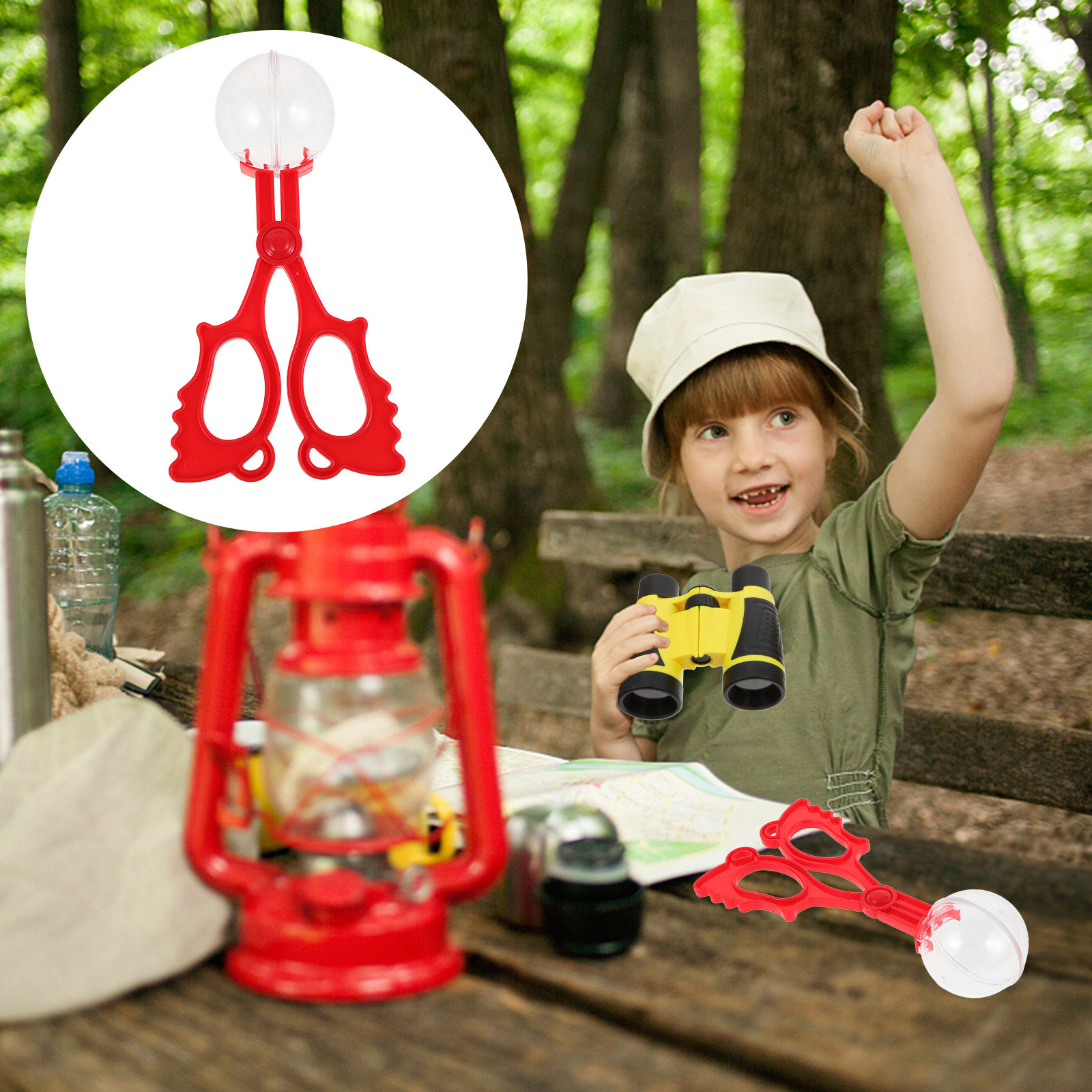 Kids Outdoor Nature Toys - Outdoor Insect Scissors Clamp Reptile Tweezers