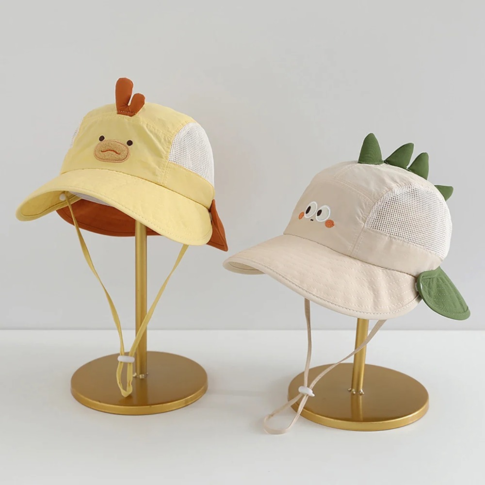Kids Outdoor Hat - Cute Cartoon Baby Beach Hat with