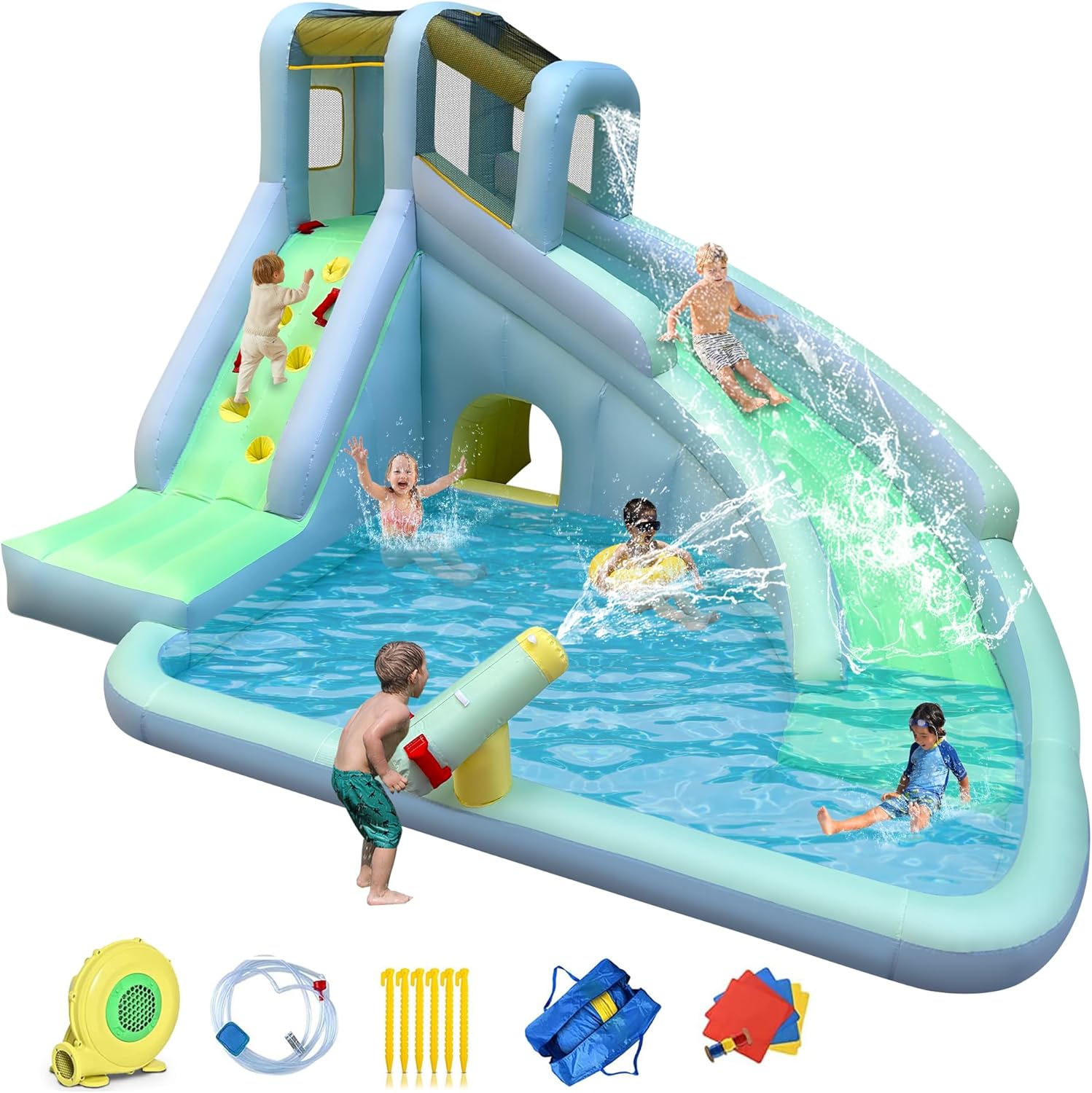 6-in-1 Inflatable Kids Bounce  - огляд і ціна Kids Outdoor Bounce House