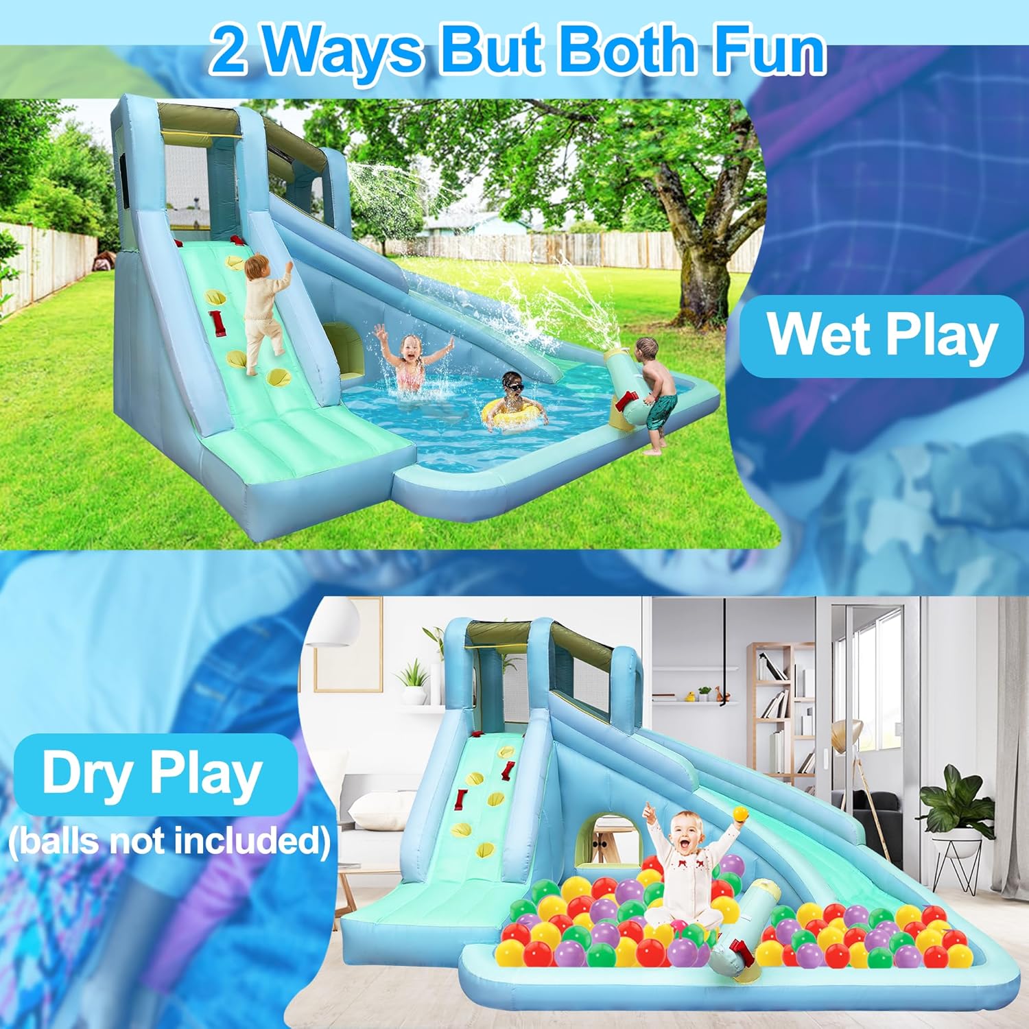 6-in-1 Inflatable Kids Bounce  - огляд і ціна Kids Outdoor Bounce House