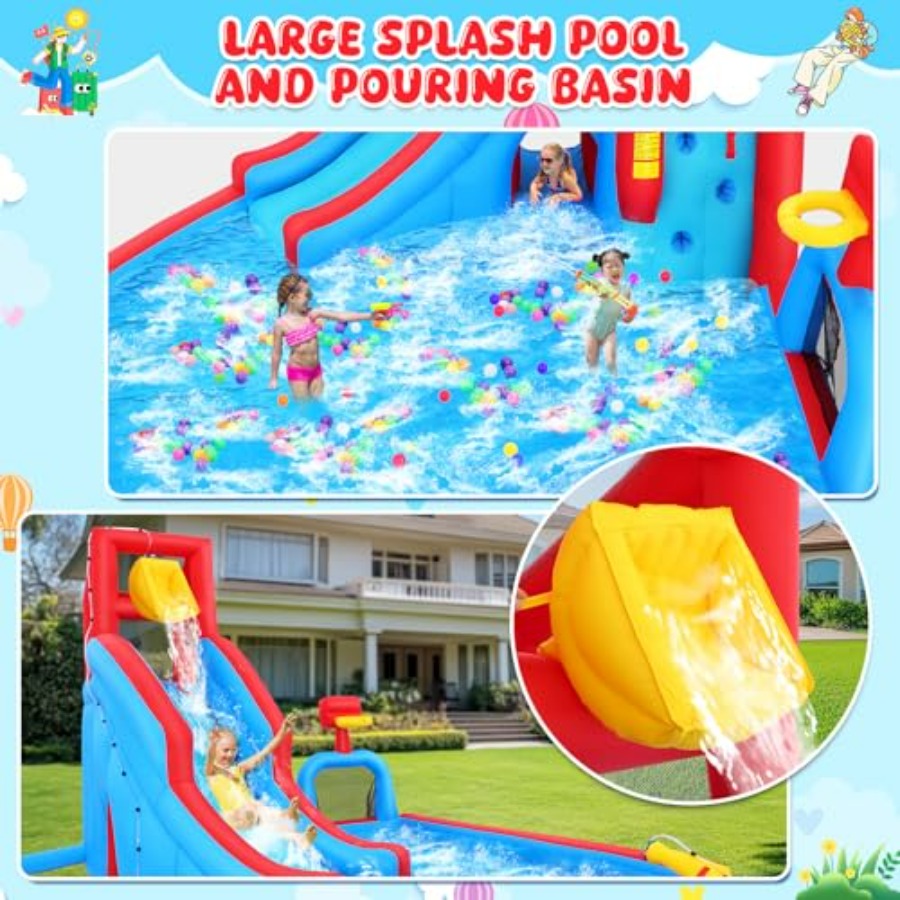 Backyard outdoor water slide i - огляд і ціна Kids Outdoor Bounce House