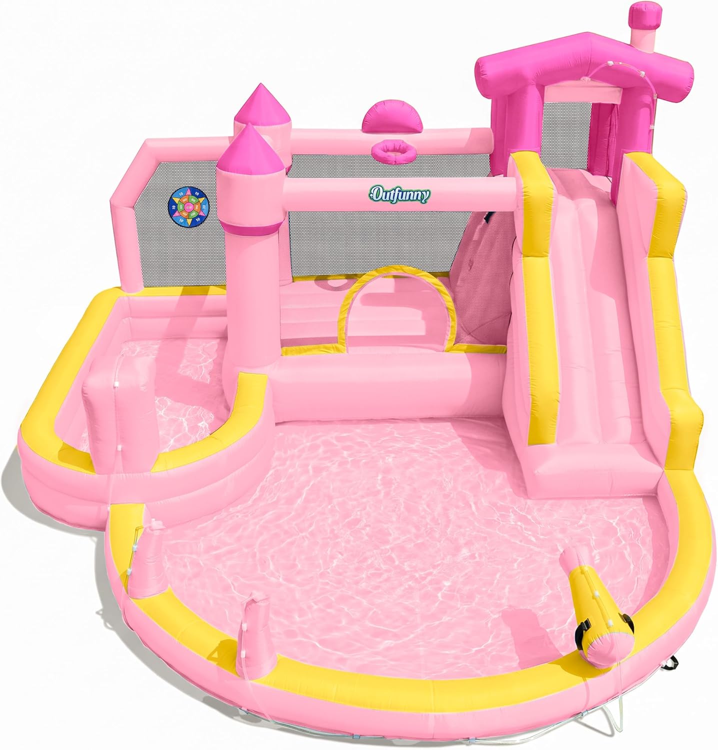 Pink Inflatable Water Slide Bo - огляд і ціна Kids Outdoor Bounce House