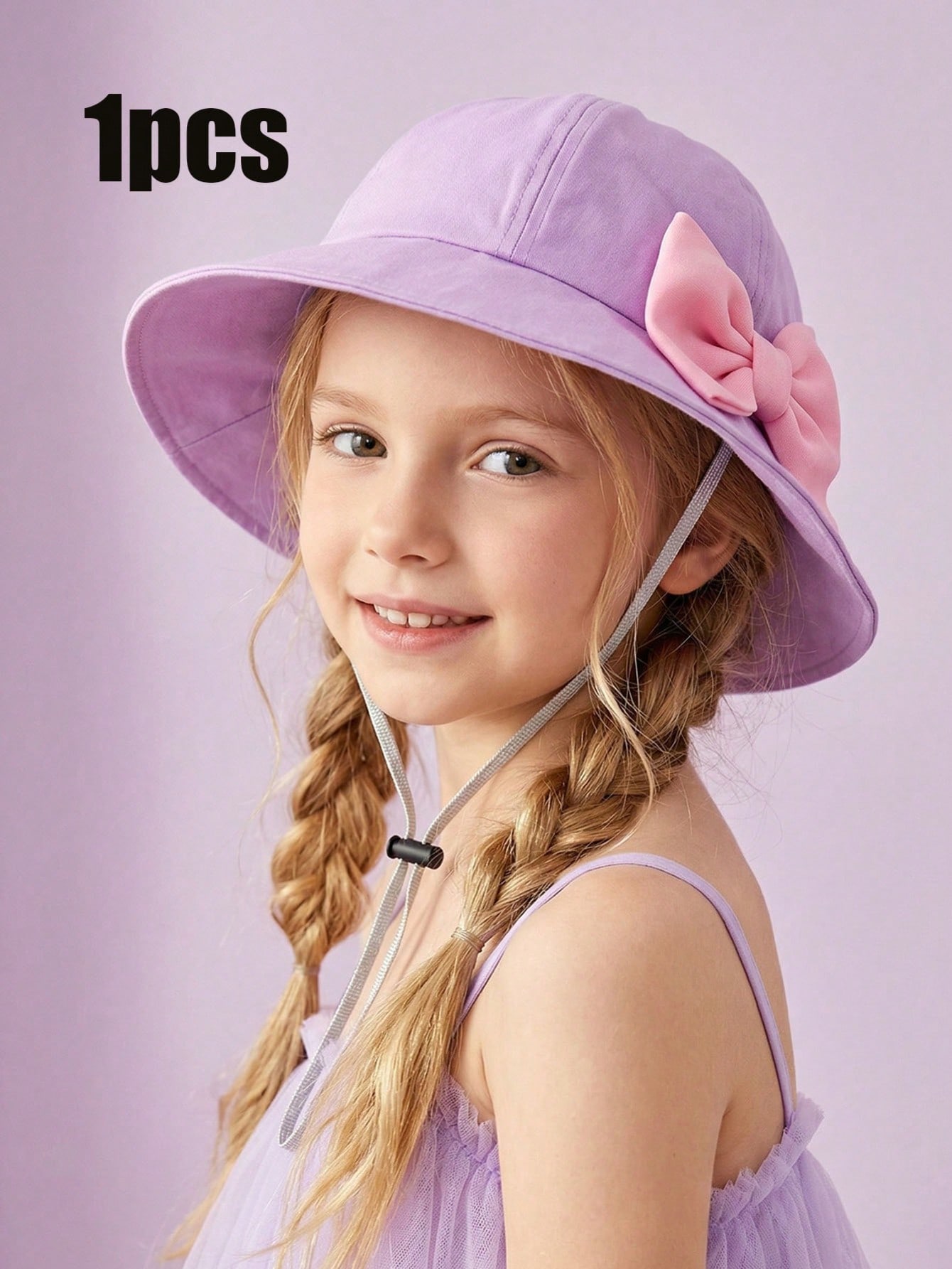 1Pcs Girl 3-8Y Trendy Pink Big - огляд і ціна Kids Outdoor Hat