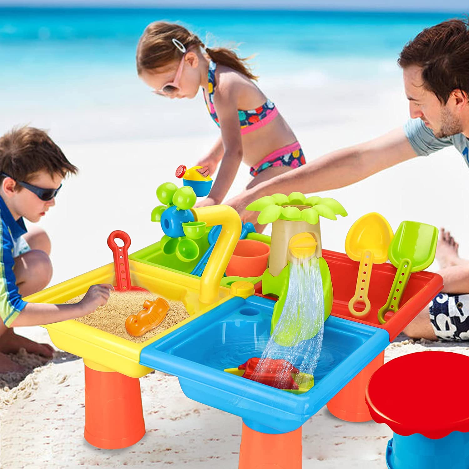 Beach Table Sand Play Toys Chi - огляд і ціна Kids Outdoor Nature Toys
