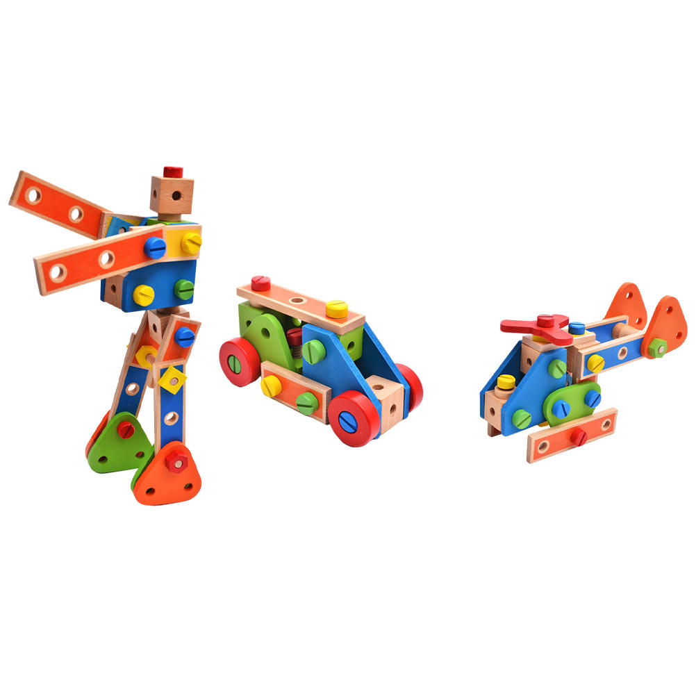 1Set Creative Wooden Nut Assem - огляд і ціна Kids Outdoor Education