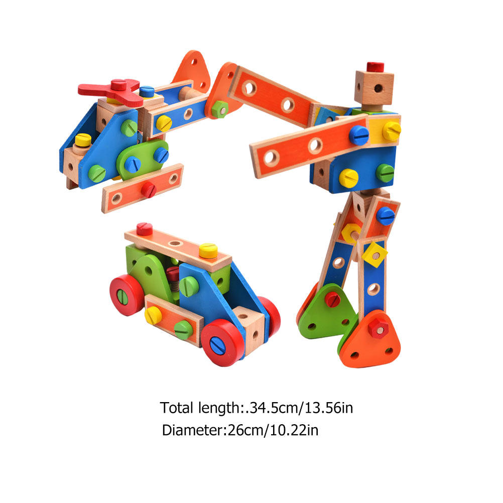 1Set Creative Wooden Nut Assem - огляд і ціна Kids Outdoor Education
