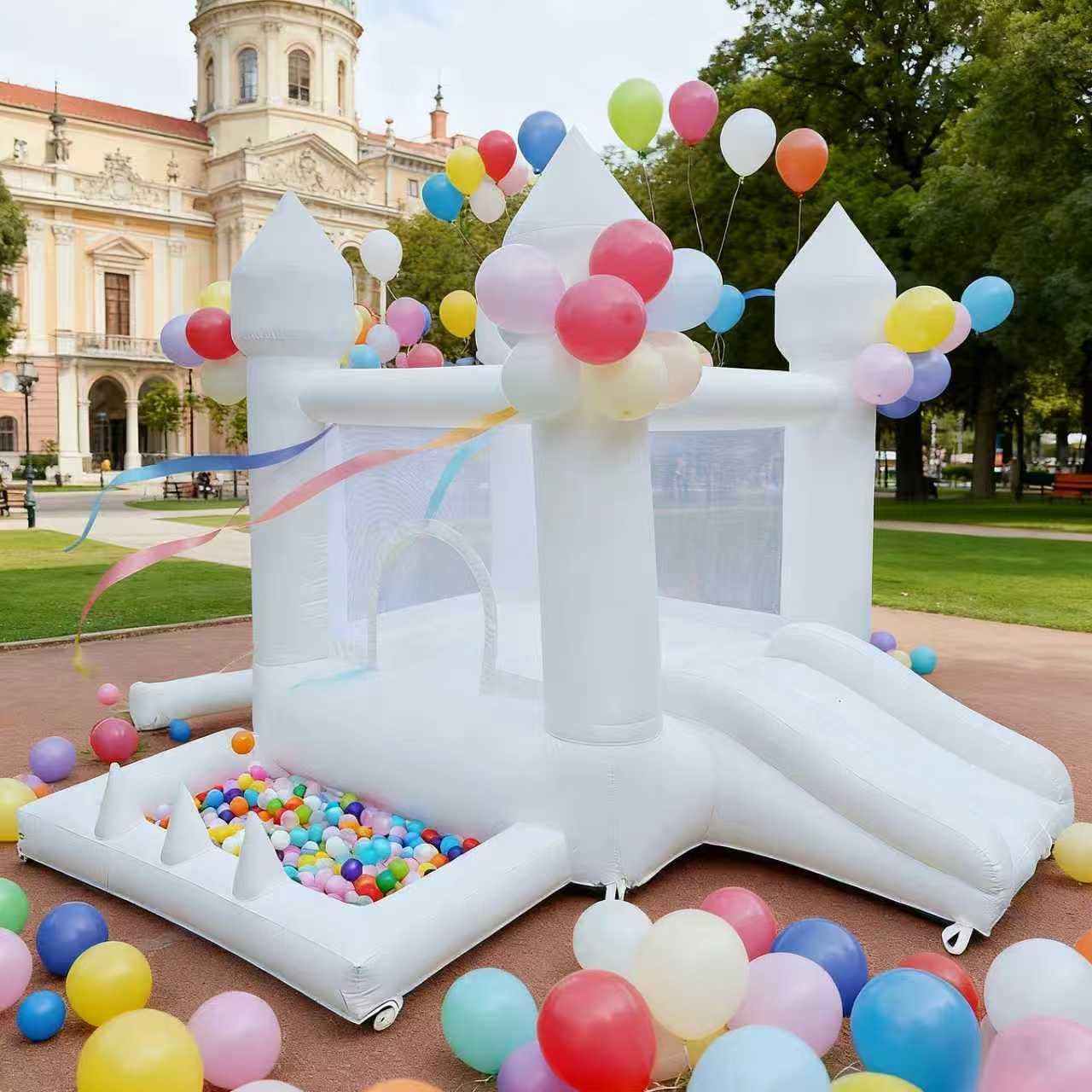White Bounce House, Indoor and - огляд і ціна Kids Outdoor Bounce House