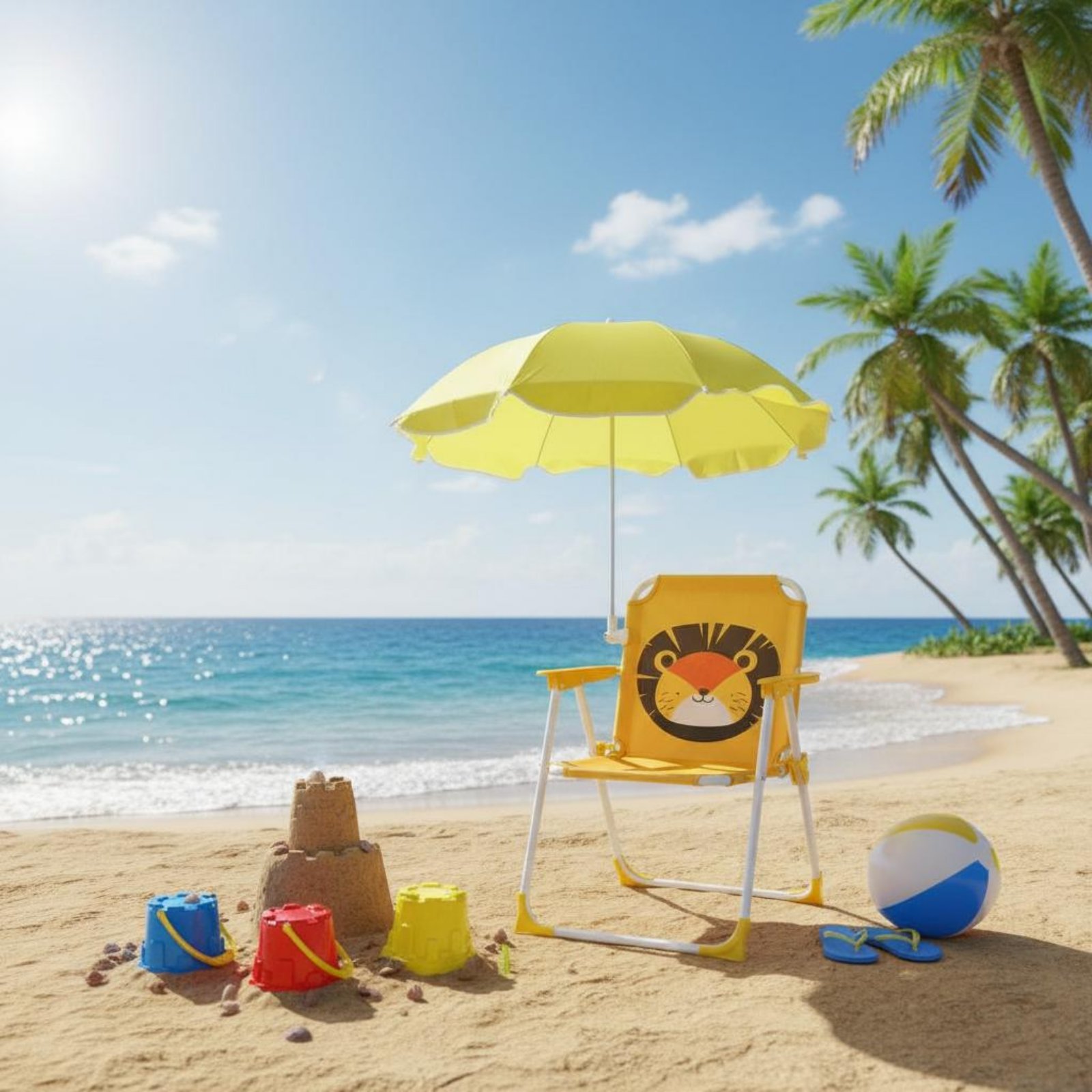 Kids Beach Chair with Umbrella - огляд і ціна Kids Outdoor Furniture
