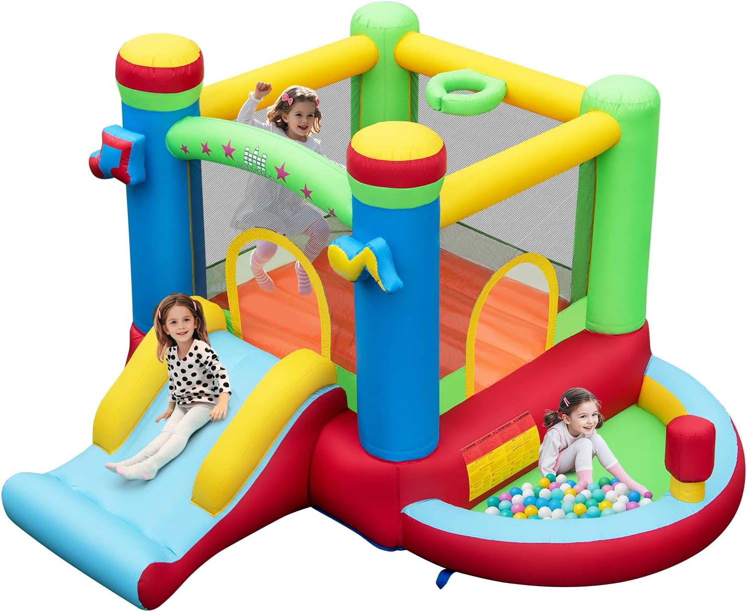 Inflatable Bounce House with B - огляд і ціна Kids Outdoor Bounce House