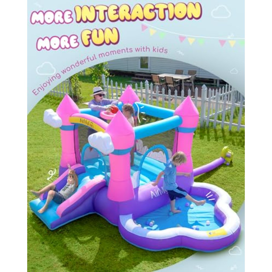 Pink inflatable bounce house f - огляд і ціна Kids Outdoor Bounce House