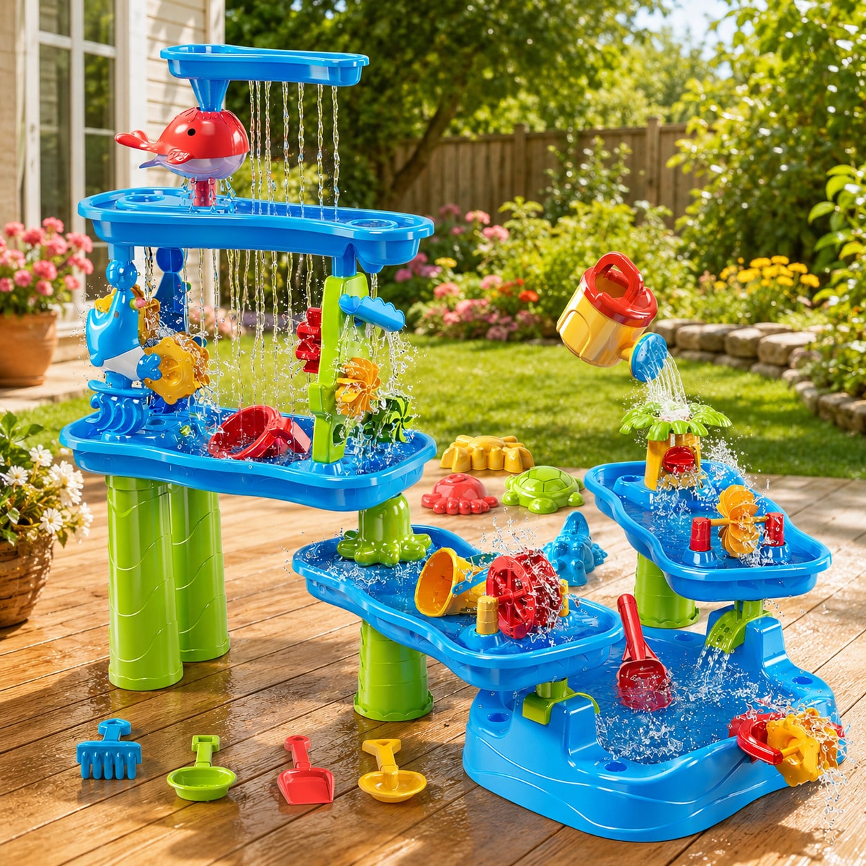 5-Tier Water Table For Kids, W - огляд і ціна Kids Outdoor Sensory Table