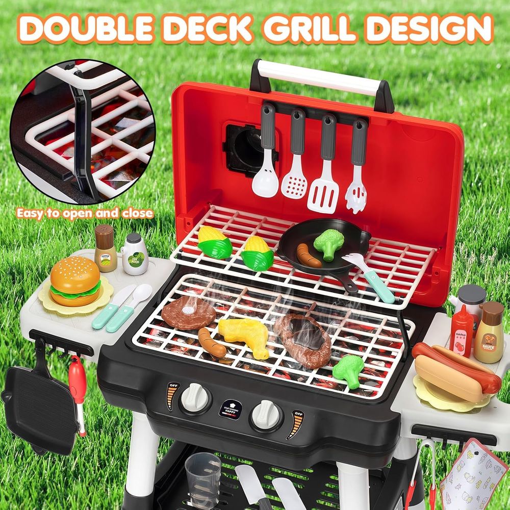 Kids Play Kitchen Toys, BBQ Gr - огляд і ціна Kids Outdoor Grill