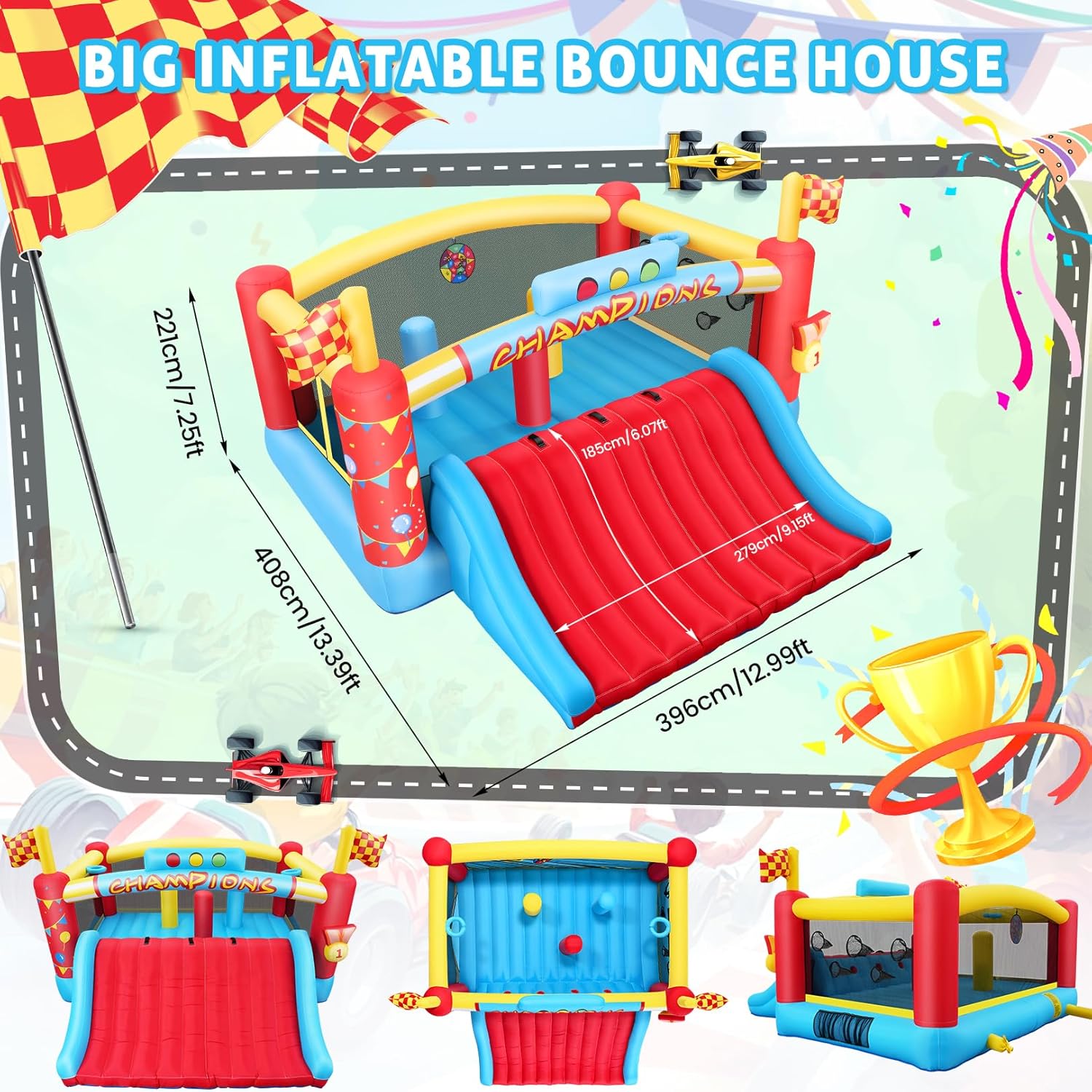 13FT Big Inflatable Bounce Hou - огляд і ціна Kids Outdoor Bounce House
