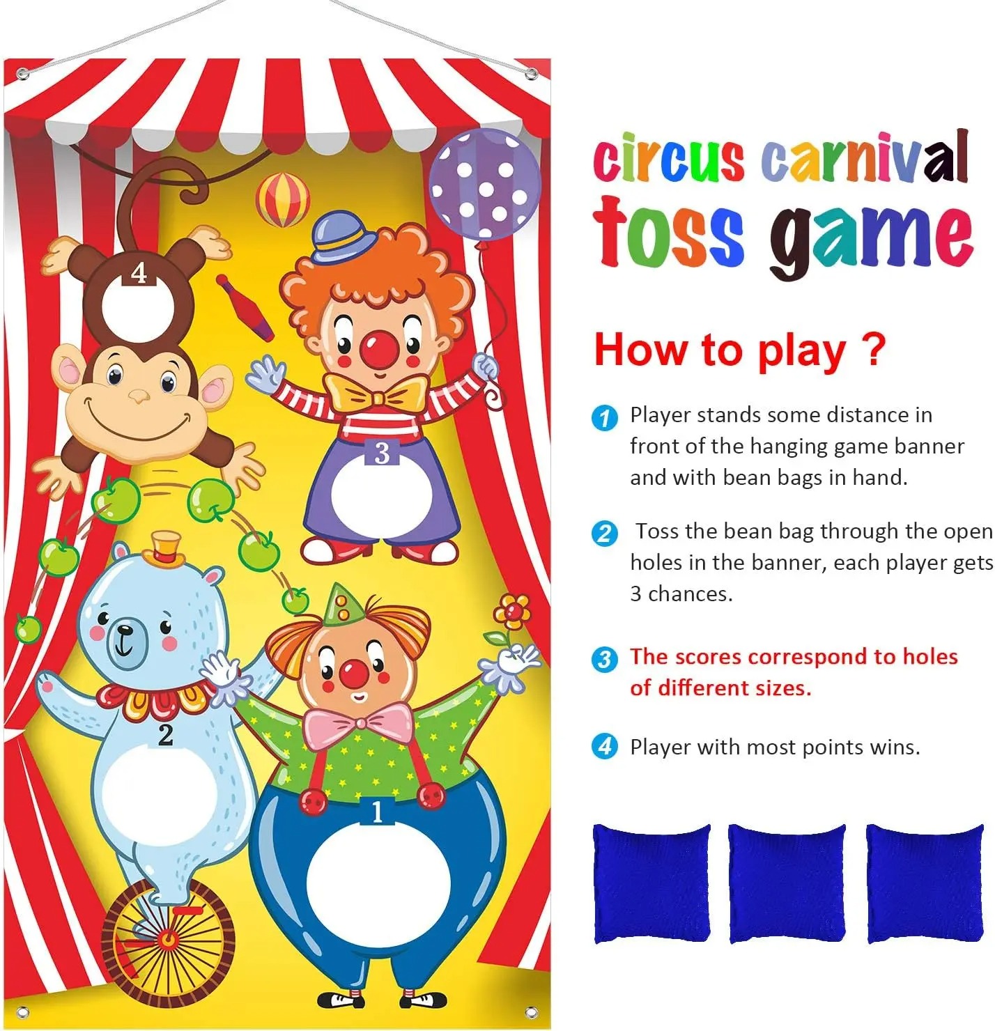 Circus Clown Monkey Bear Bean  - огляд і ціна Kids Outdoor Grill