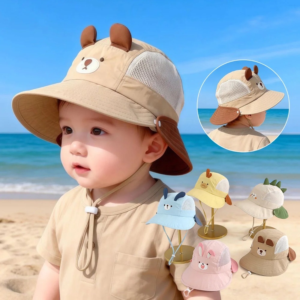 Cute Cartoon Baby Beach Hat wi - огляд і ціна Kids Outdoor Hat