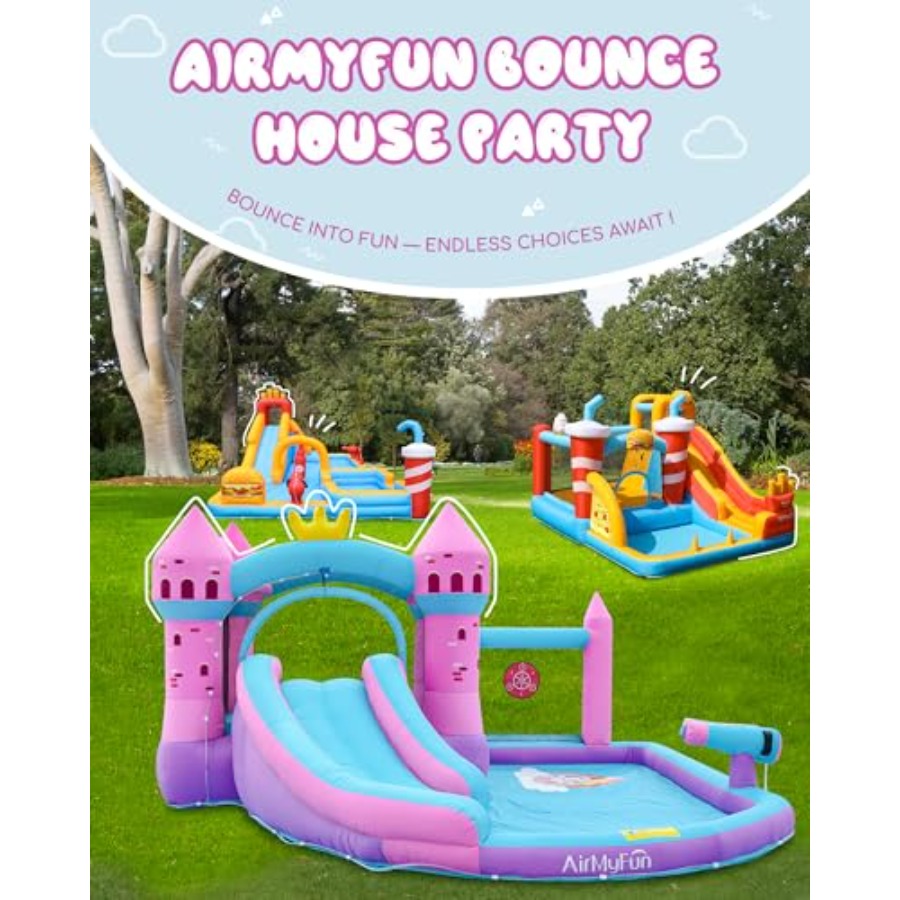 Backyard inflatable waterslide - огляд і ціна Kids Outdoor Bounce House