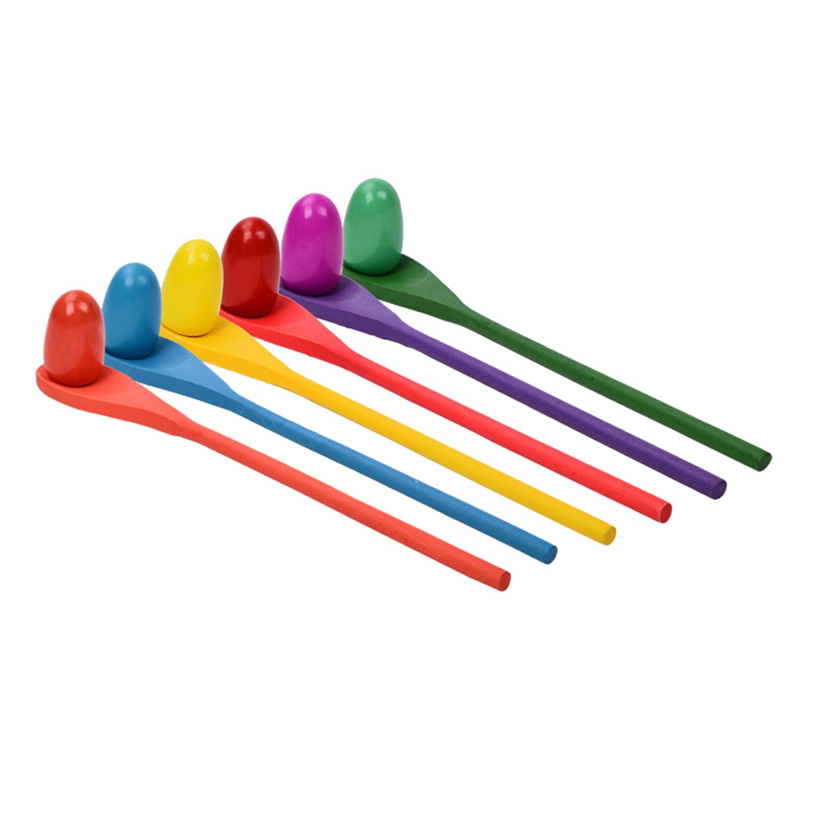 6 Pieces Egg Spoon Race Game H - огляд і ціна Kids Outdoor Education